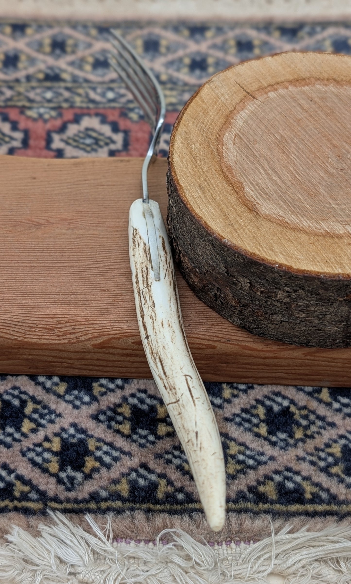 KNAZIS HANDCRAFTED SPIRIT STAG FOLK #4 TABLE FOLK from JAPAN #4