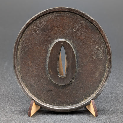 Vintage HANDMADE COPPER In The Shape Of A Sword Tsuba No.2 Post 1960s