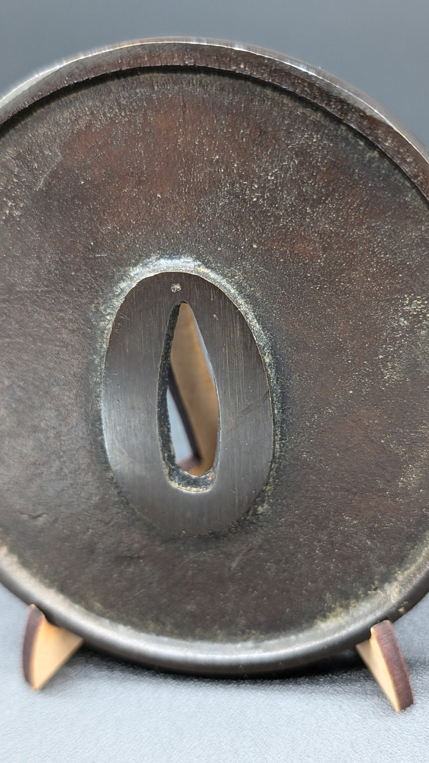 Vintage HANDMADE COPPER In The Shape Of A Sword Tsuba No.2 Post 1960s