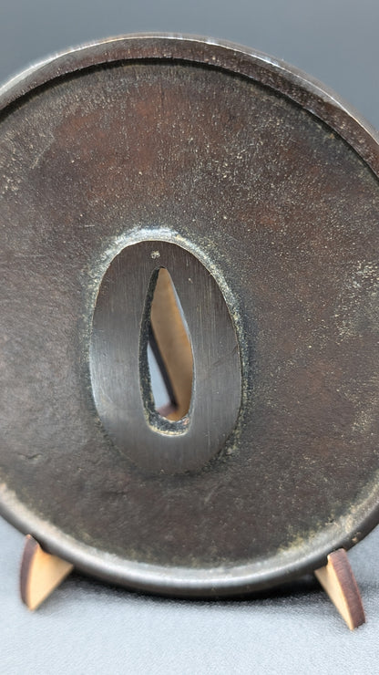 Vintage HANDMADE COPPER In The Shape Of A Sword Tsuba No.2 Post 1960s