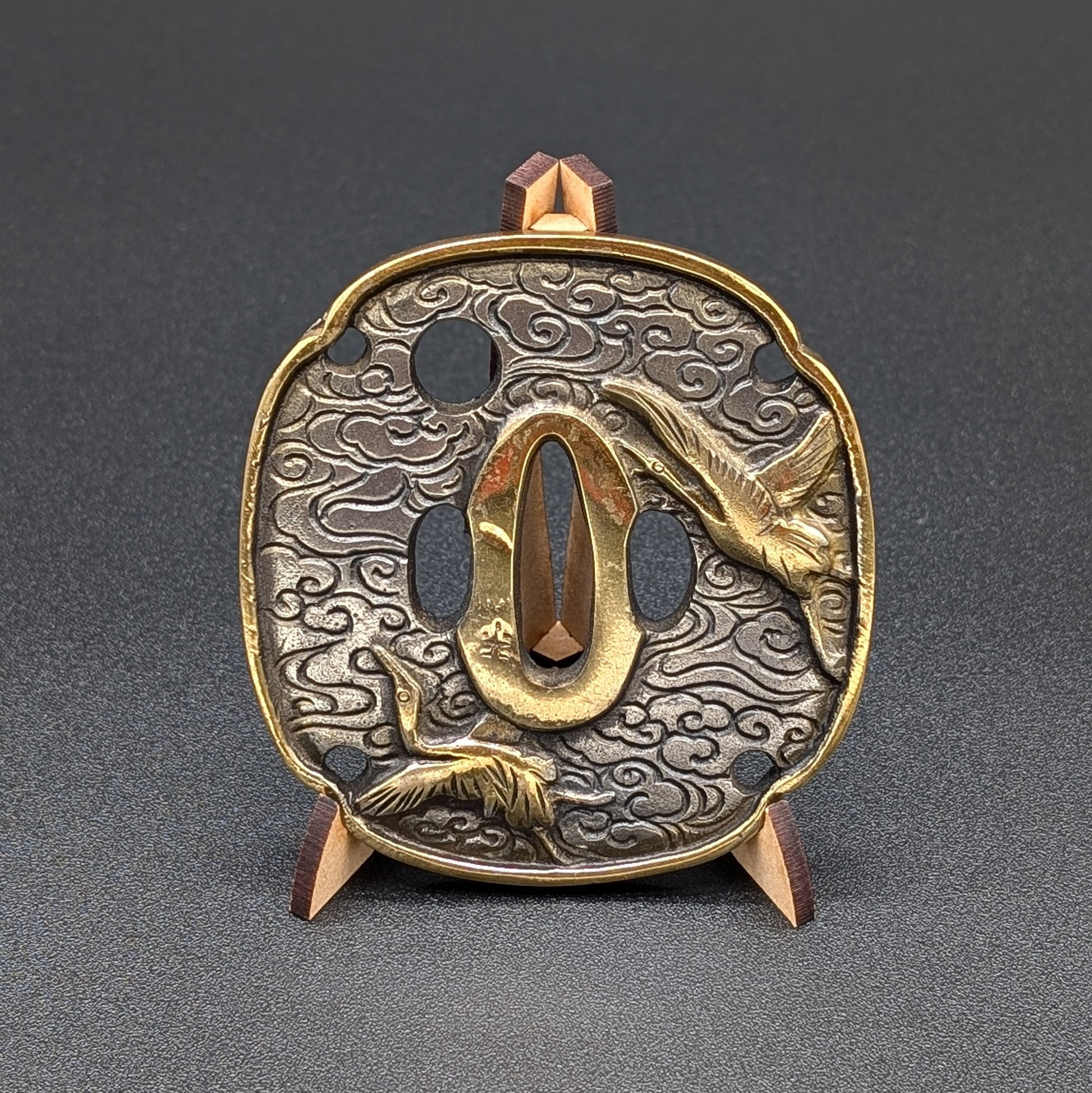 Vintage HANDMADE COPPER In The Shape Of A Sword Tsuba