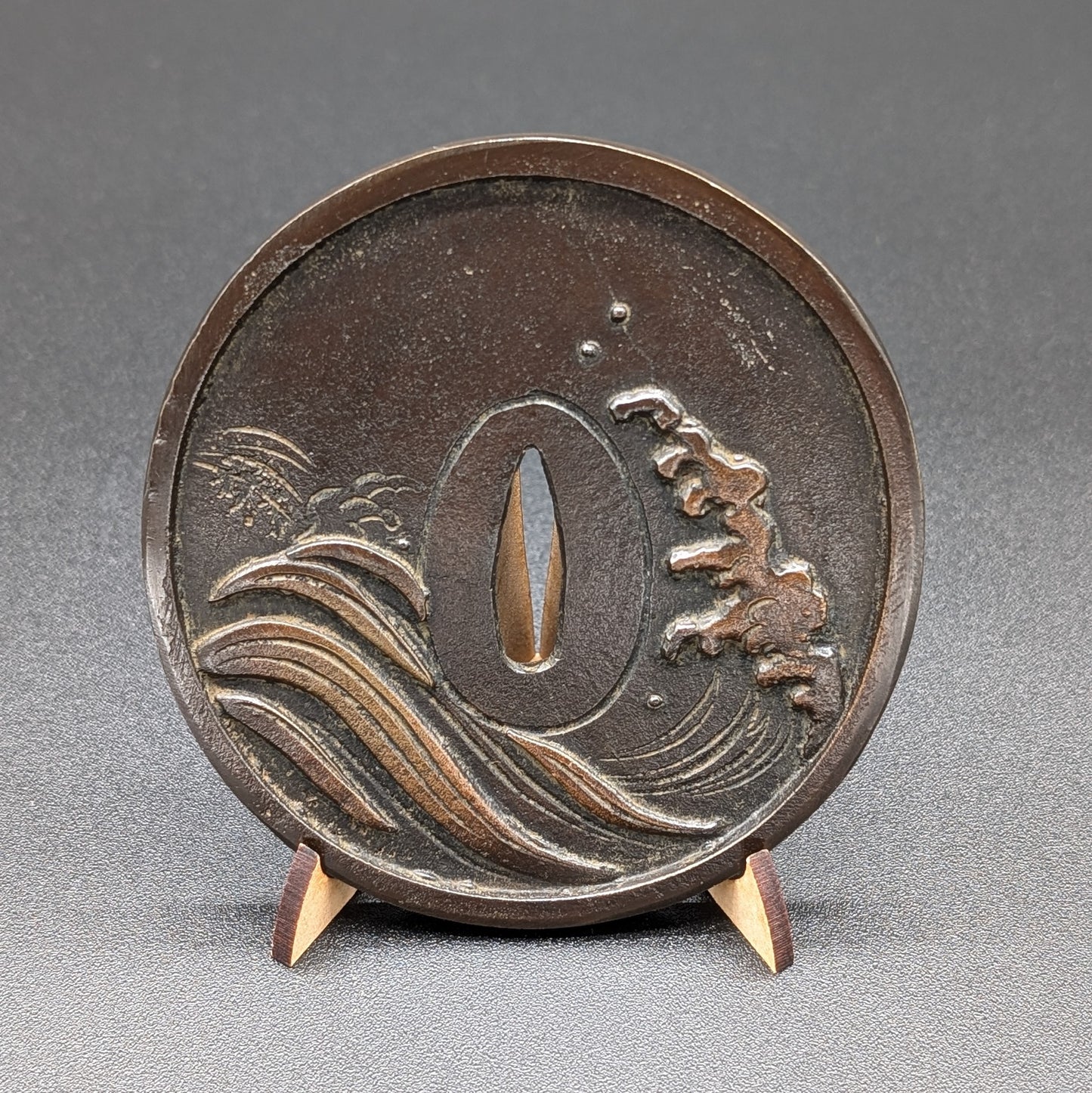 Vintage HANDMADE COPPER In The Shape Of A Sword Tsuba