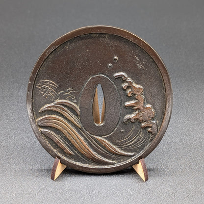 Vintage HANDMADE COPPER In The Shape Of A Sword Tsuba