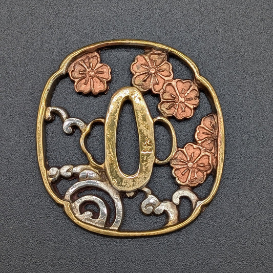 Vintage HANDMADE COPPER In The Shape Of A Sword Tsuba